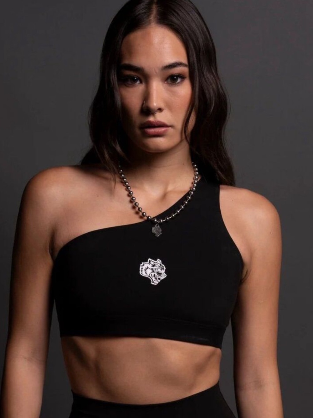 Darc Sport SHE Wolf One Shoulder Energy Bra Black